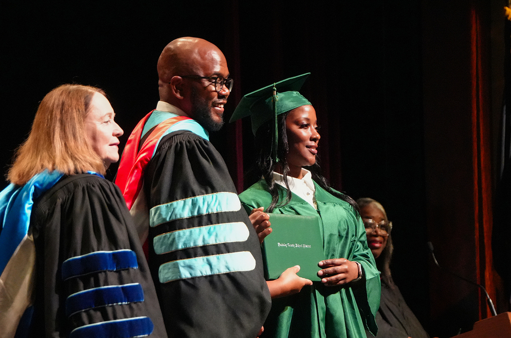 brittany getting her diploma