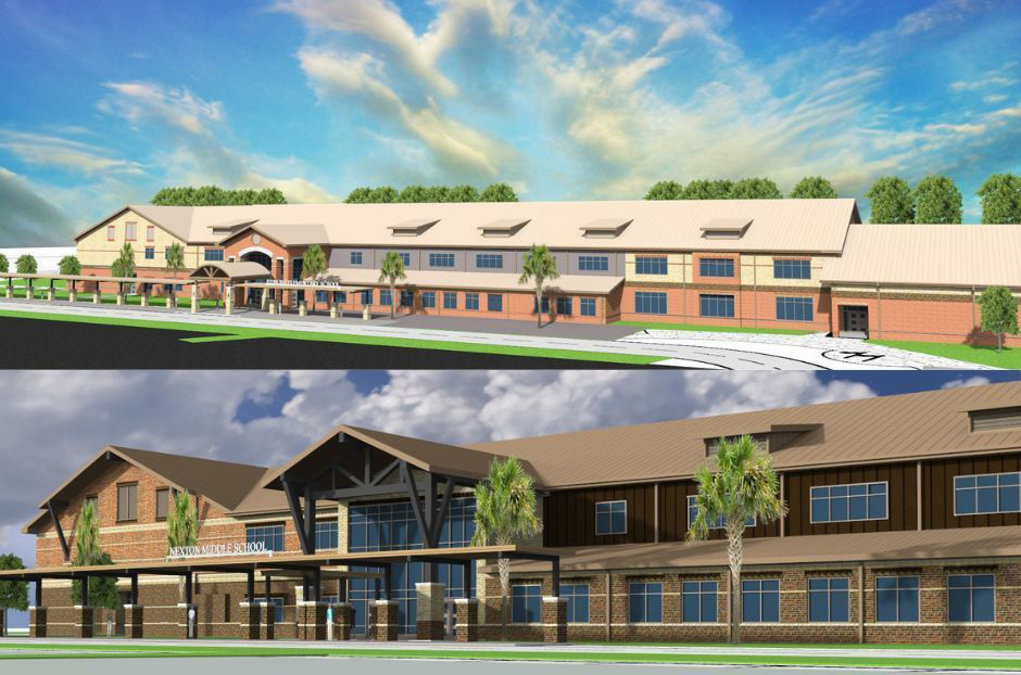renderings of two new schools