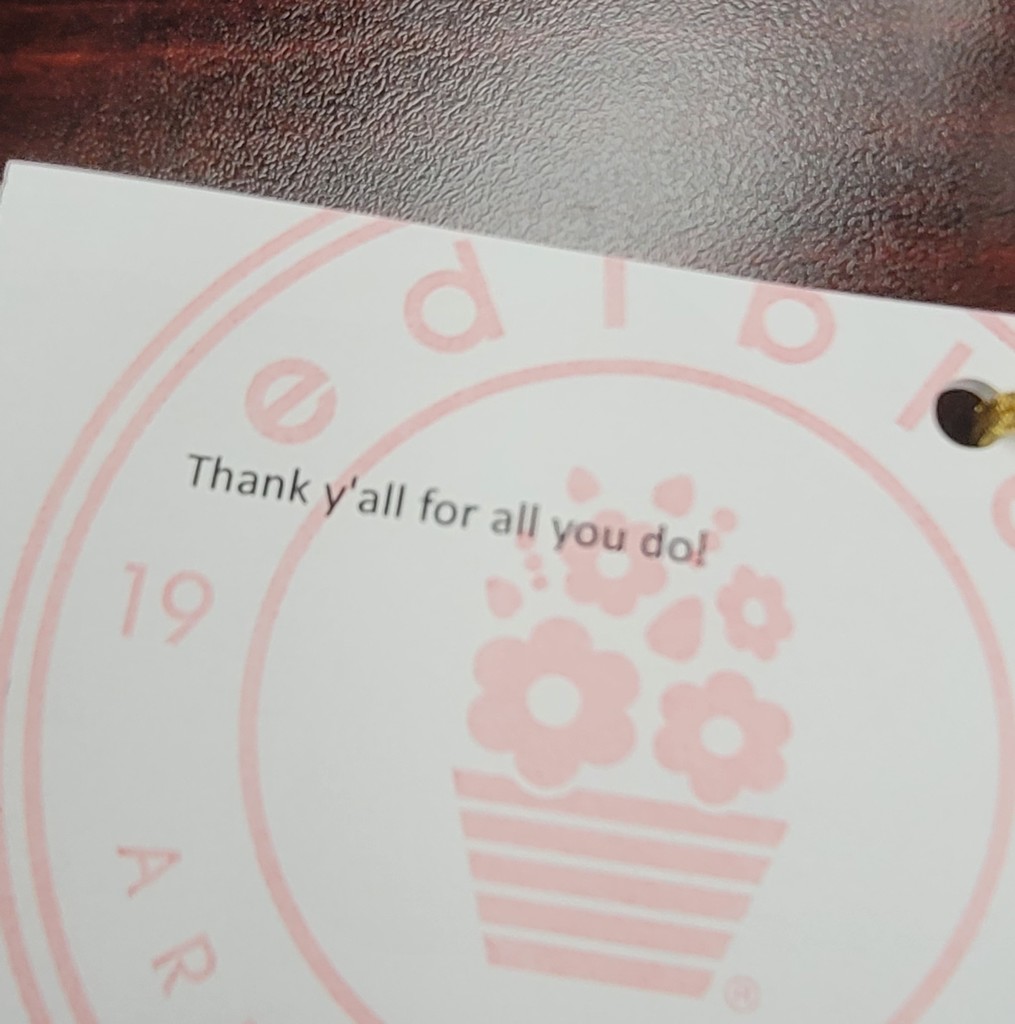 Thank you card