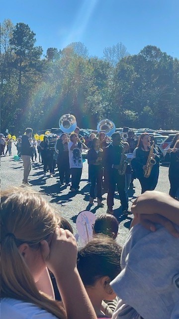 GCH's band playing for GCE students