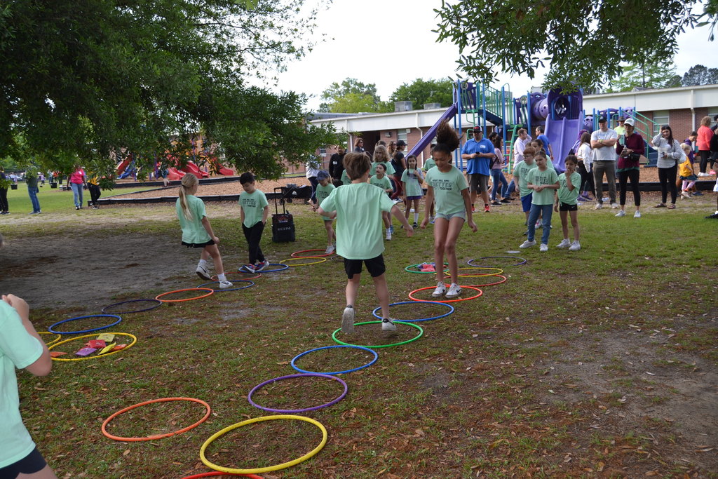 Students participating in HHA Field Day