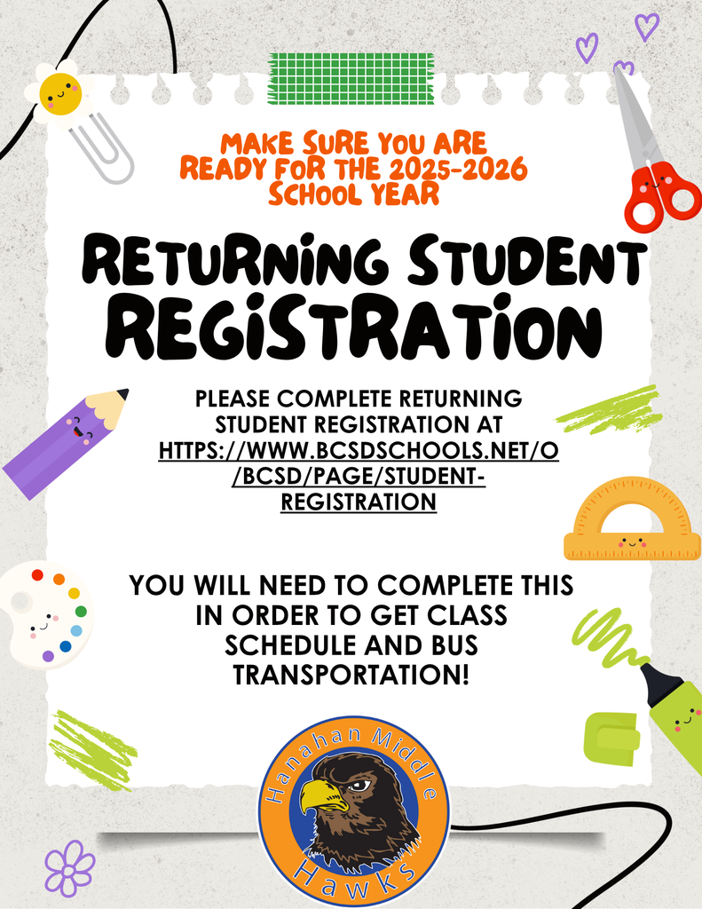 Reminder- complete returning student registration