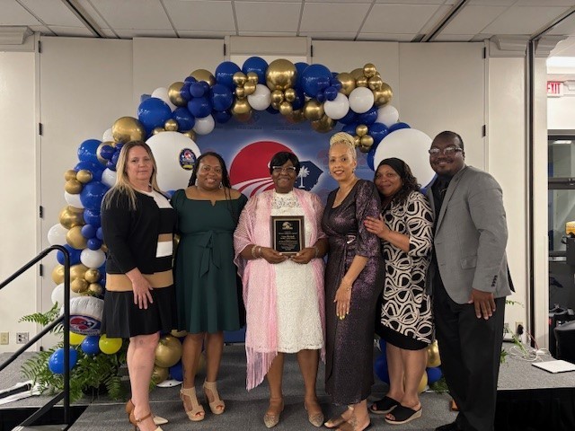 Viola Mitchell with BCSD Transportation supervisors