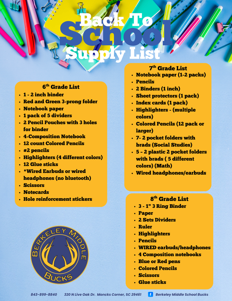 School Supply List