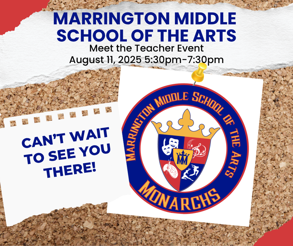 Meet the teacher is August 11, 2025 from 5:30pm-7:30pm