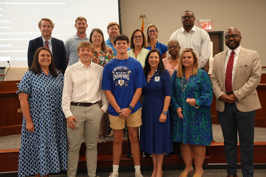 BHS Beta Club with board