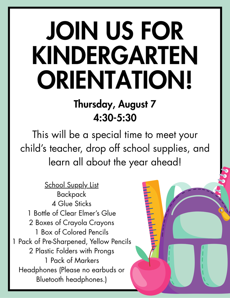 Kindergarten Orientation