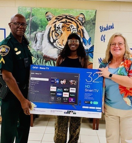 Congratulations Ms. Conyers!! 32" TV Winner