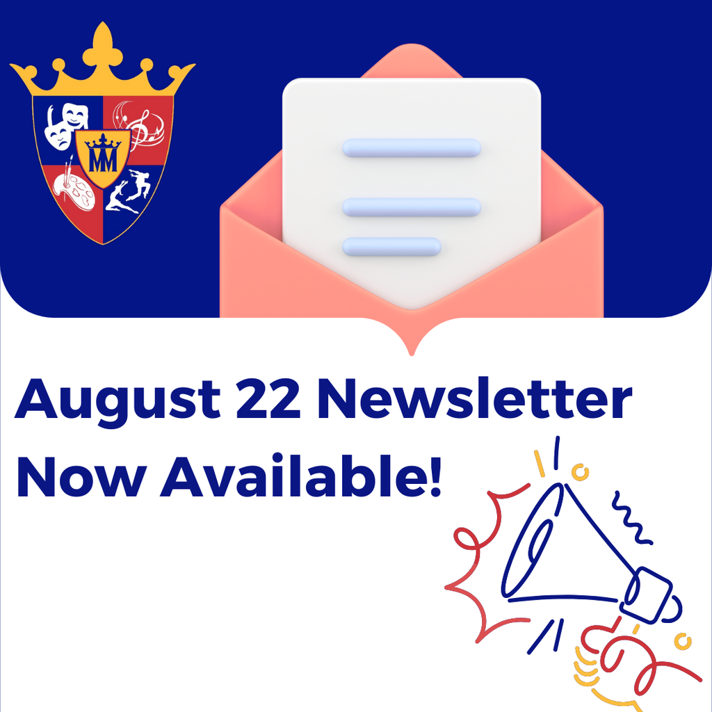MMSOA Parent newsletter for August 22, 2025 is now available