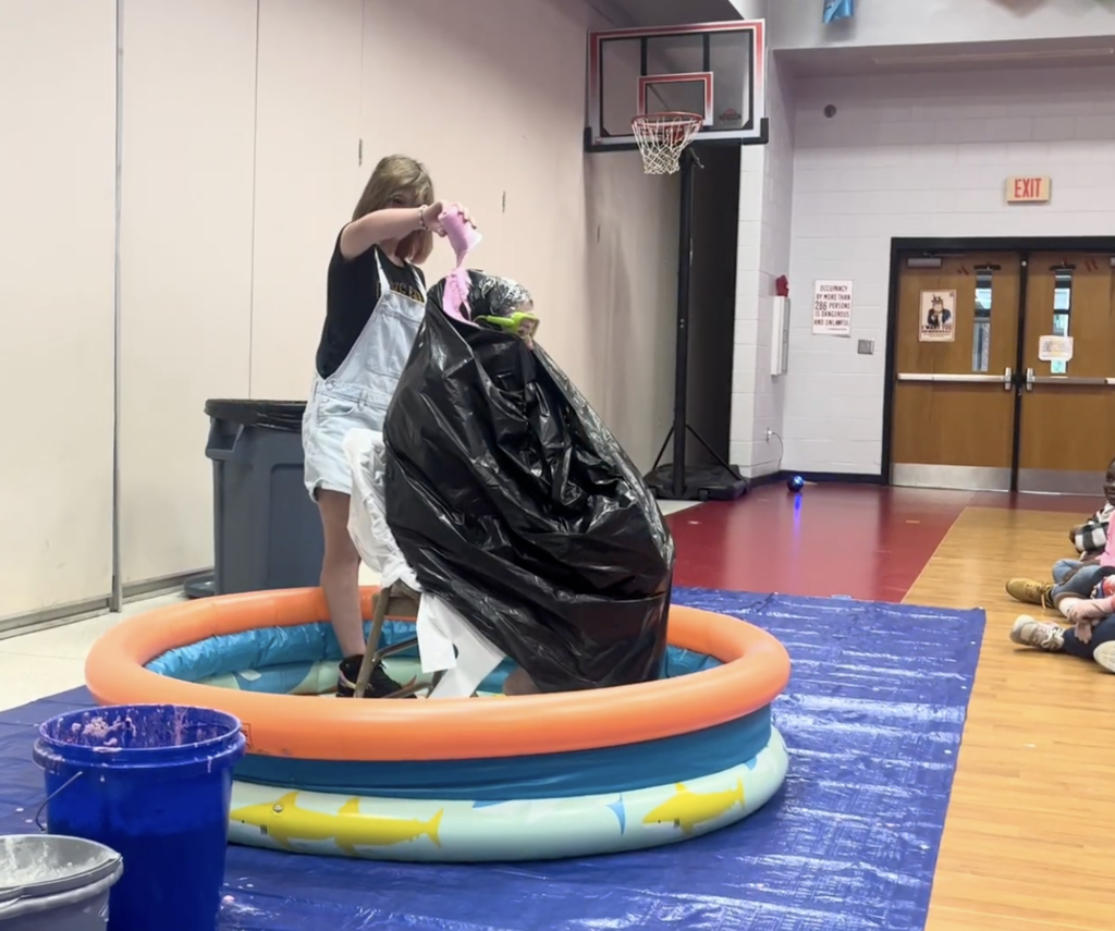 Student space sliming a teacher in fifth grade! 