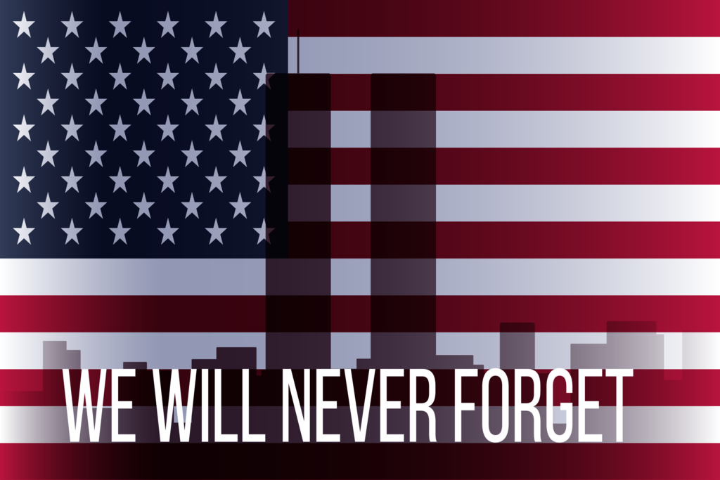 We will never forget. 9/11 graphic