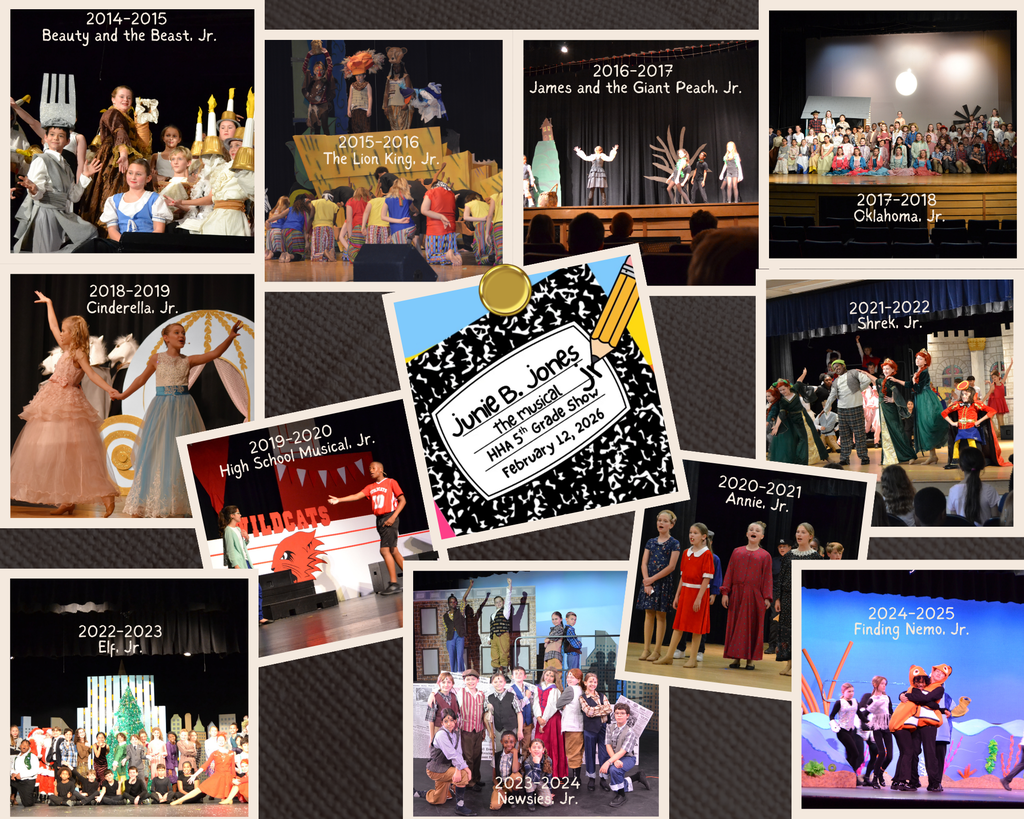 Collage of all 12 of the HHA Musical pictures.