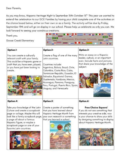 HHM choice board