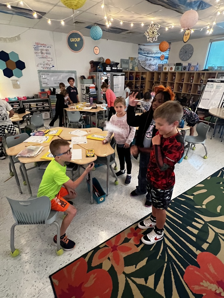 students experimenting with forces and motion 