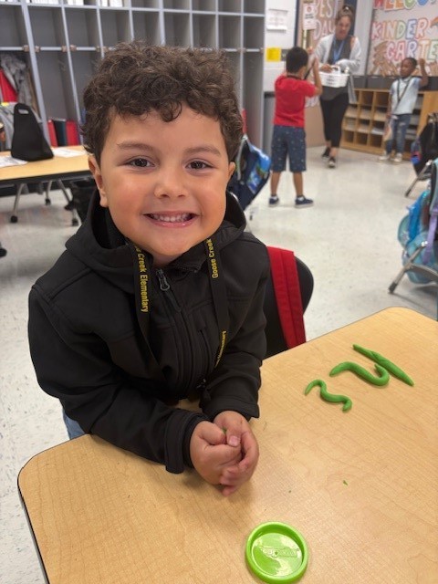 Making numbers with PlayDoh