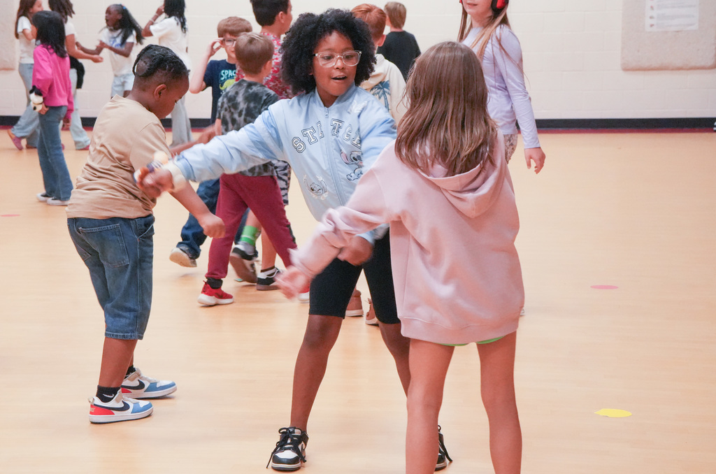 student dancing