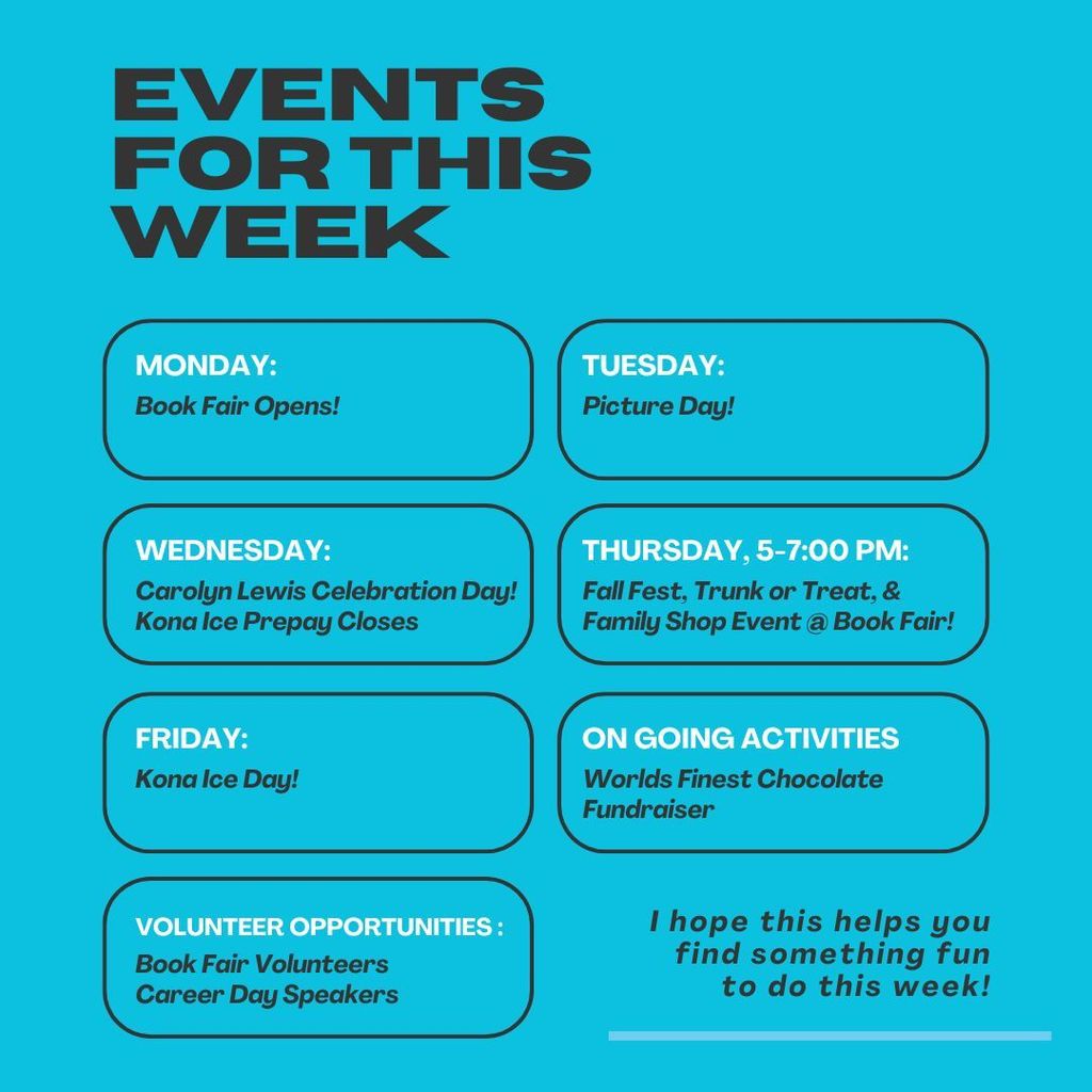 Weekly Events