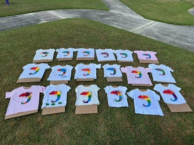 Shirts drying in the sun