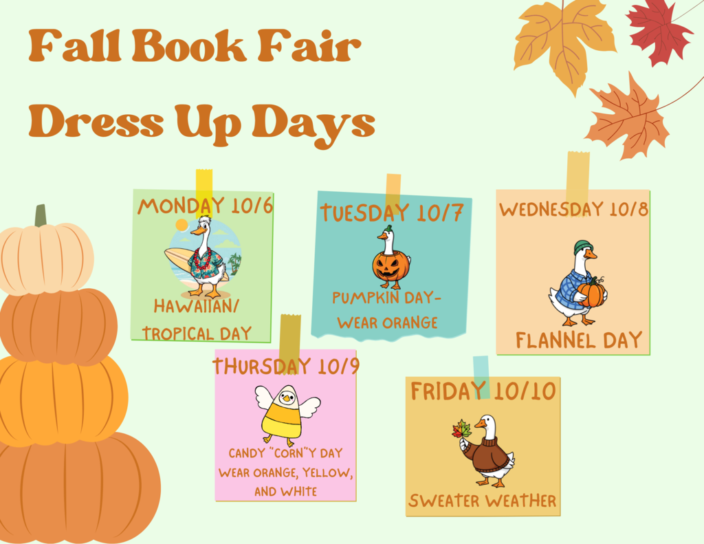 Book Fair Dress Up Days