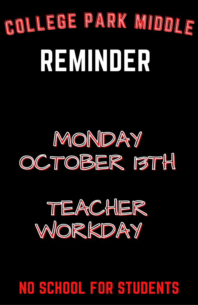 Reminder teacher workday