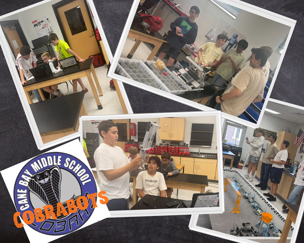 3. 💻🤖 The Cobrabots have been hard at work this year, building and coding away! We were lucky to have some special mentor visitors—former Cobrabots and current members of the CBH Robotics team—stop by to hype up our crew and share their knowledge. They jumped in to answer build and coding questions, and their encouragement meant so much to our team. 💪We’re looking forward to more of these awesome visits in the future! 🚀🐍 #Cobrabots #Robotics #FutureEngineers
