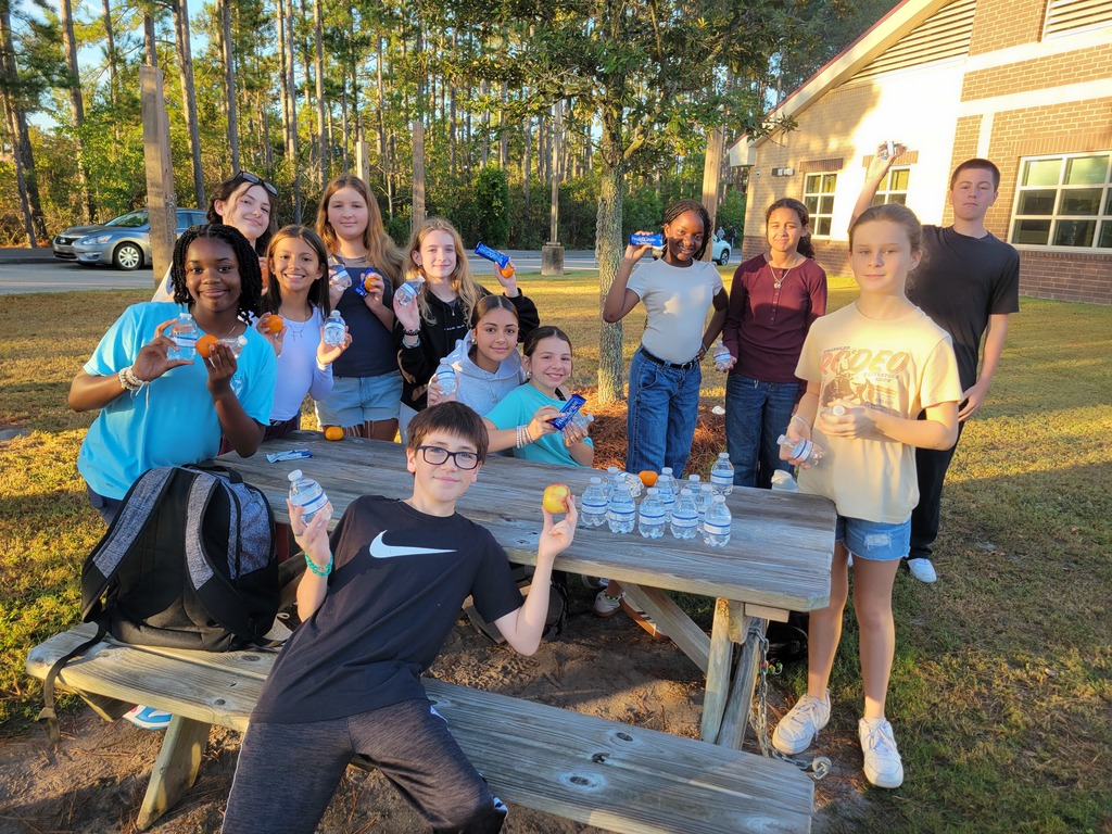 🚶♀️🚴♂️ Walk & Roll to School Day at Cane Bay Middle! 🌞  Our Cobras kicked off the morning with smiles, sunshine, and healthy snacks as we celebrated Walk & Roll to School Day! 🧃🍊💧  It was a great opportunity to get moving, enjoy time with friends, and start the day energized. A huge thank you to everyone who participated and helped make it a success! 💙🖤  #CaneBayMiddle #CobraPride #WalkAndRoll #HealthyHabits #CobraStrong