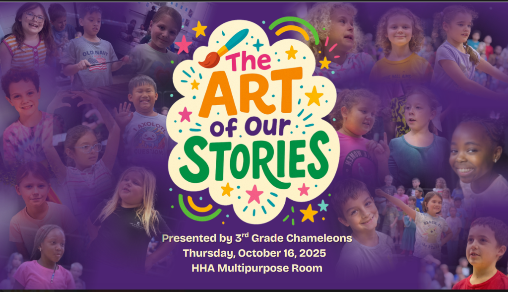 The Art of Our Stories Graphic with student pictures