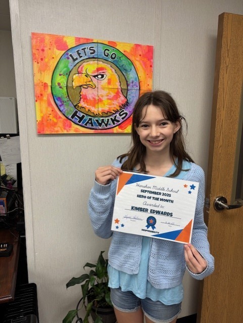 Hero of the Month Kimber Edwards