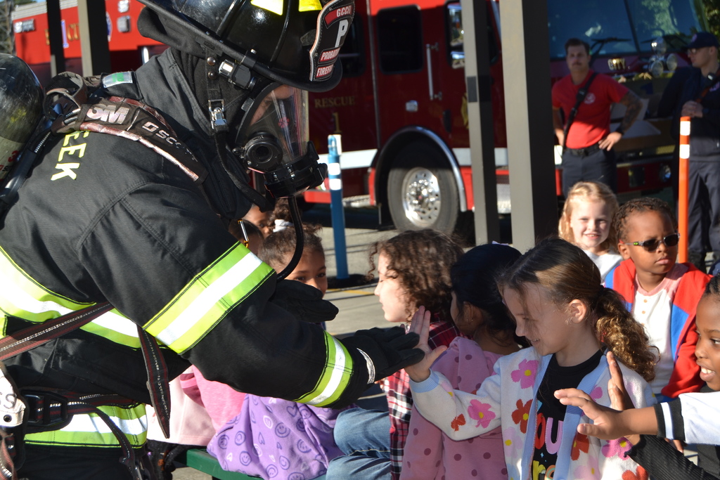 Fire Dept Visit with the younger students