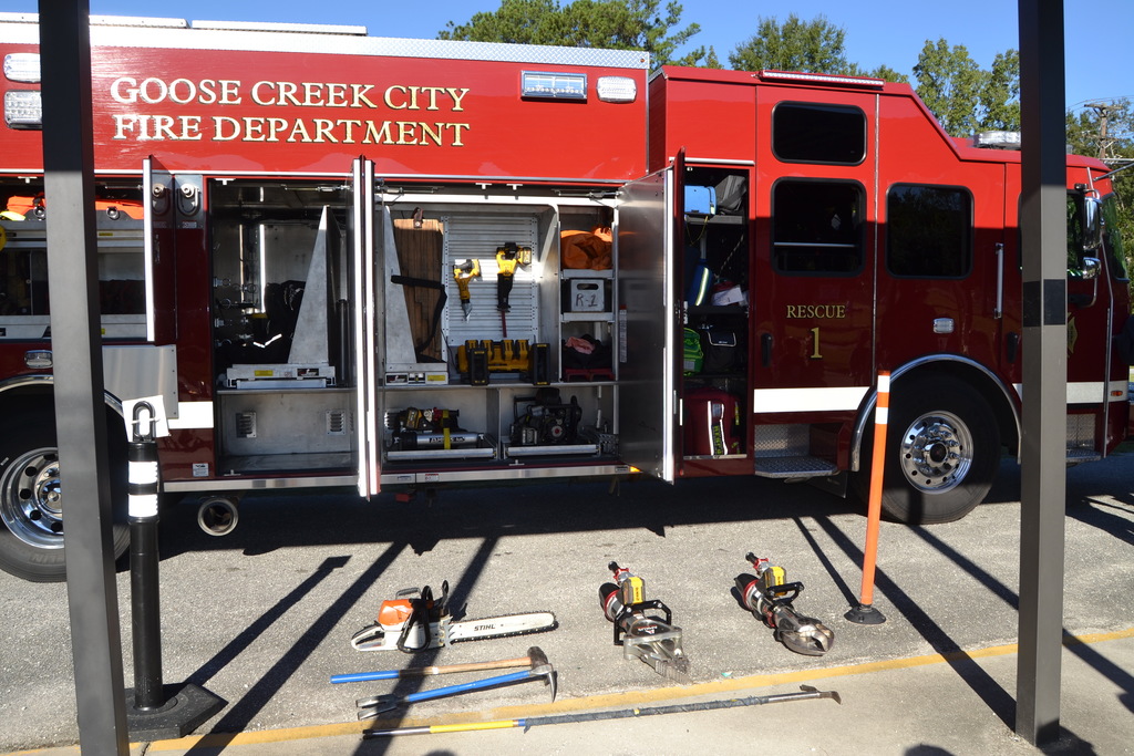 Fire Dept Visit with the younger students