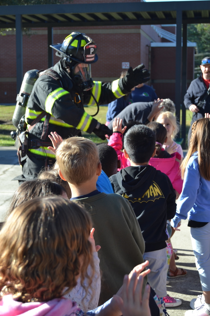 Fire Dept Visit with the younger students