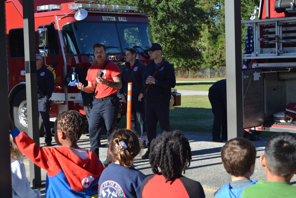 Fire Dept Visit with the younger students