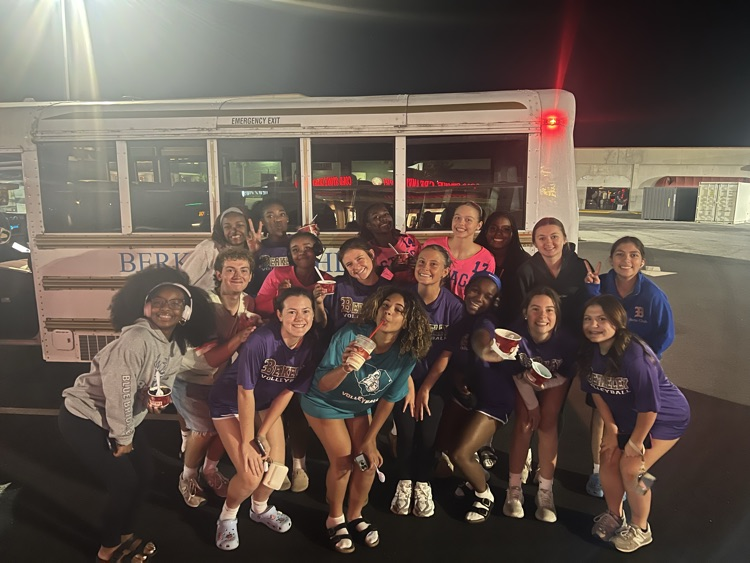 Volleyball team posing