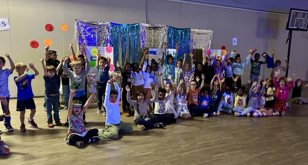 Kids with glow sticks