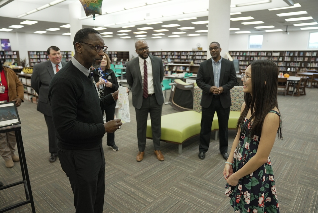 student shown poster