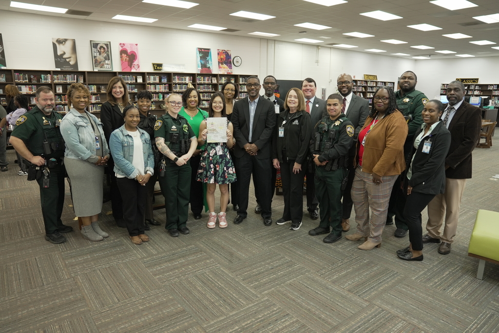 poster contest winner on the high school level group photo