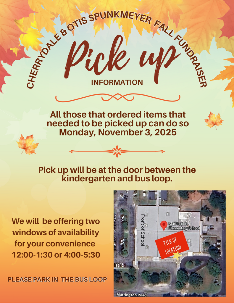 Monday, Nov. 3rd is Fall Fundraiser Pick-Up!