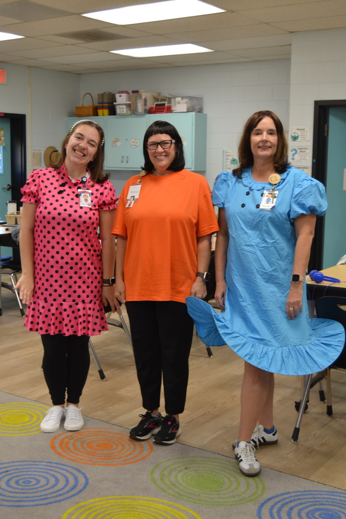 Ladies dressed in Halloween costumes