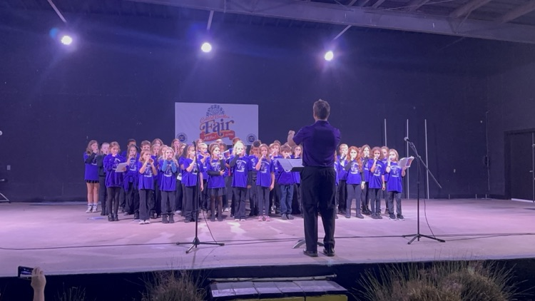 Choir singing it up!