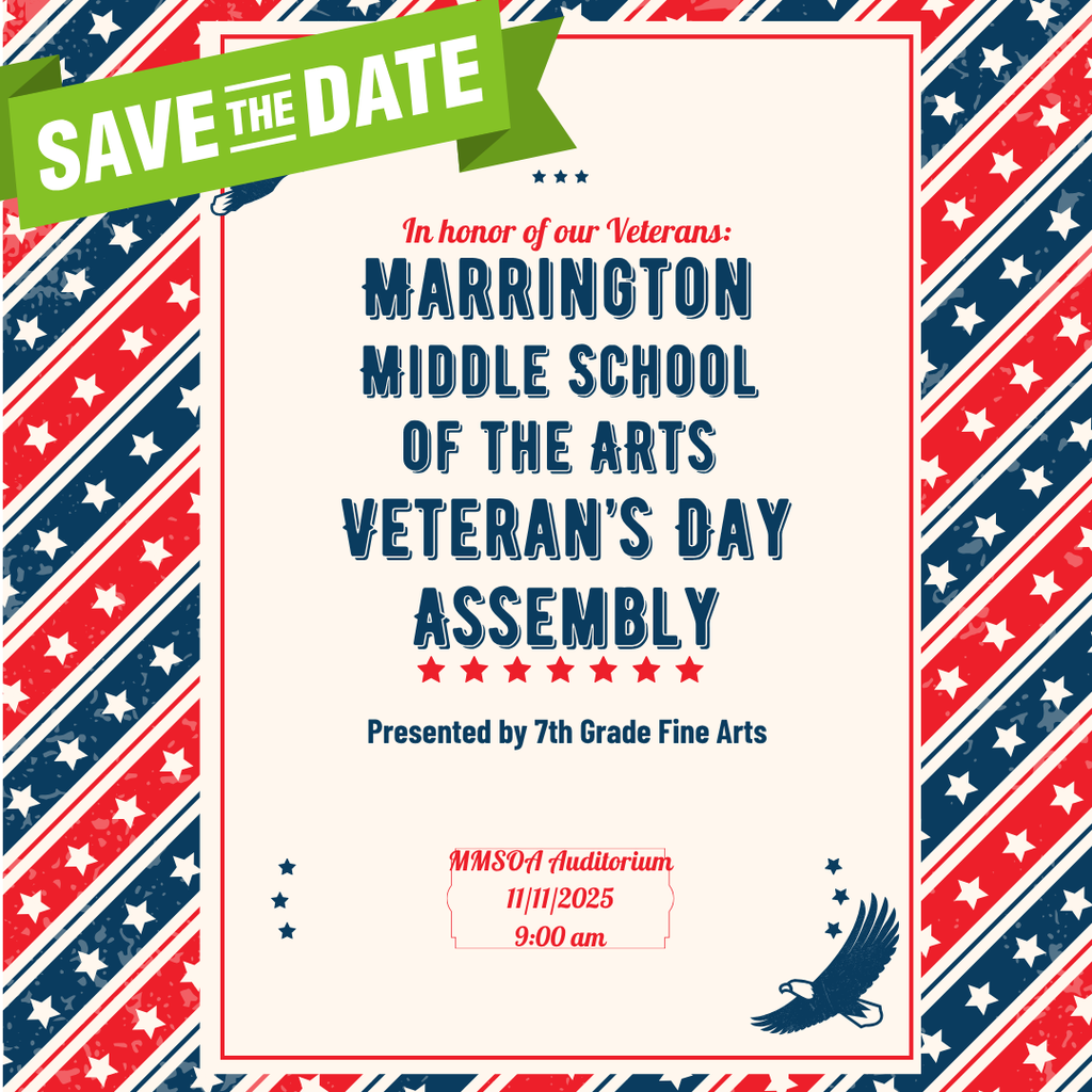 Veteran's Day Assembly 11/11/25 at 9am