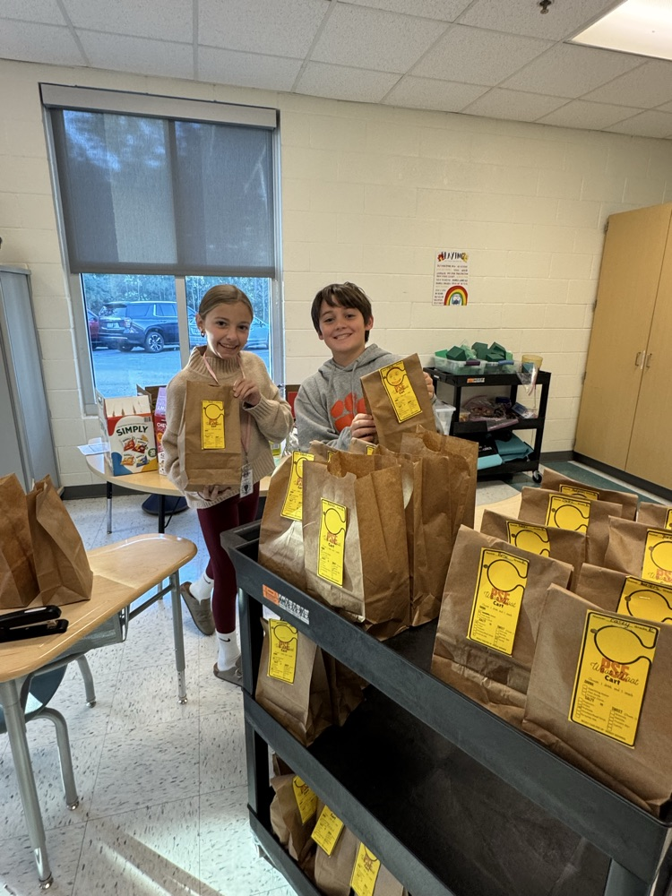 kids with treat bags