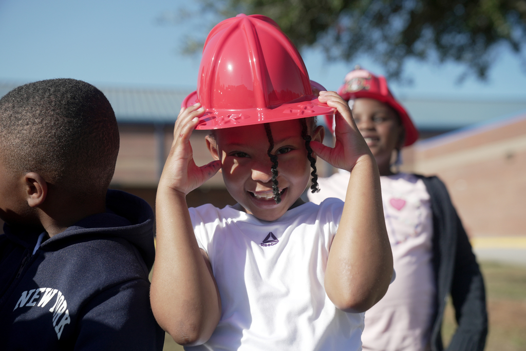Cainhoy student with hat