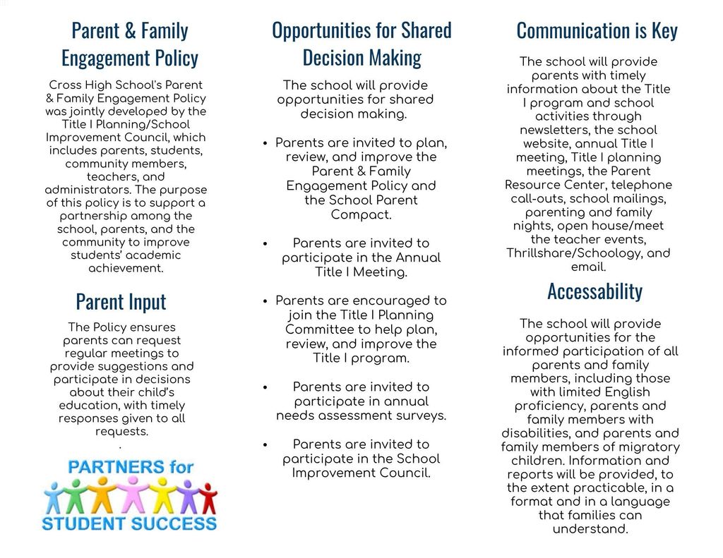 Family Engagement - Back English