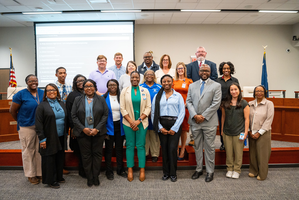 board members with CHS delegation