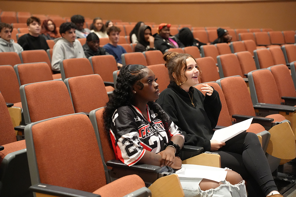 students at presentation