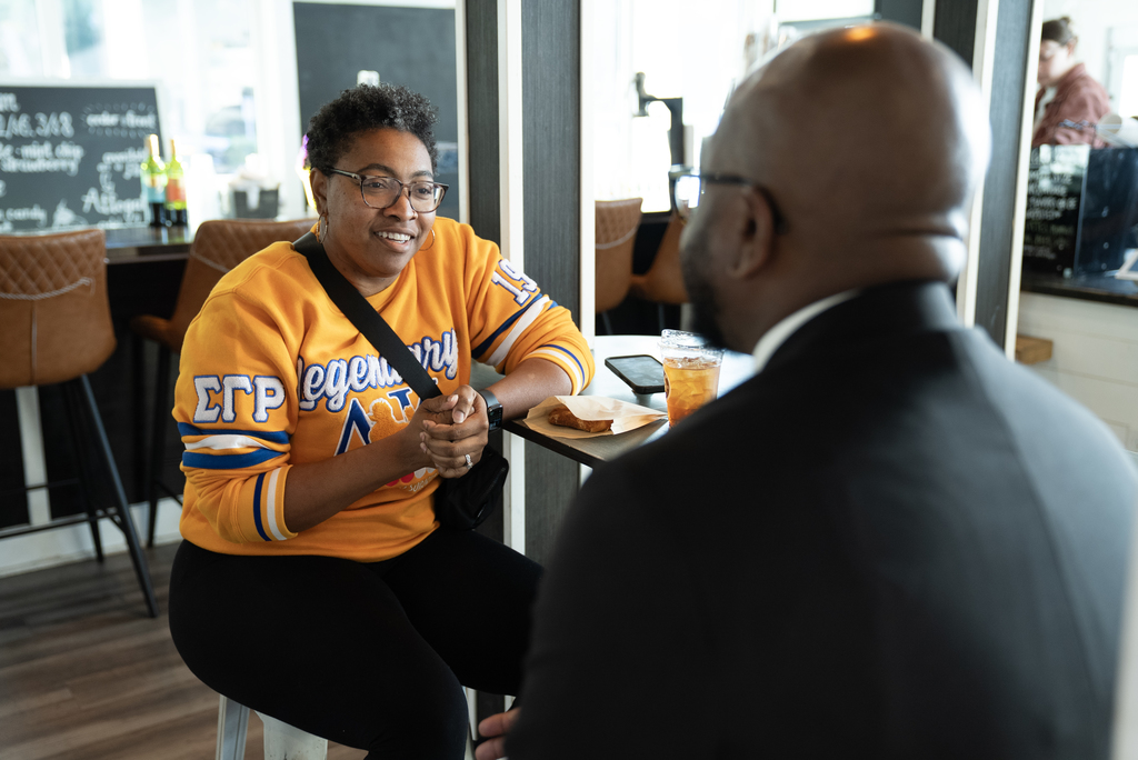 parent talking to Dr. Dixon