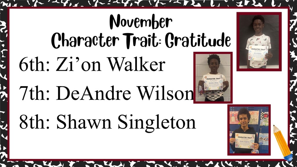 Gratitude looks good on our middle schoolers! 