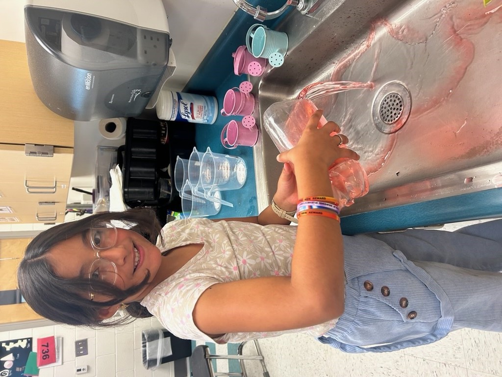 Students examined the flow of energy with hot, red water.