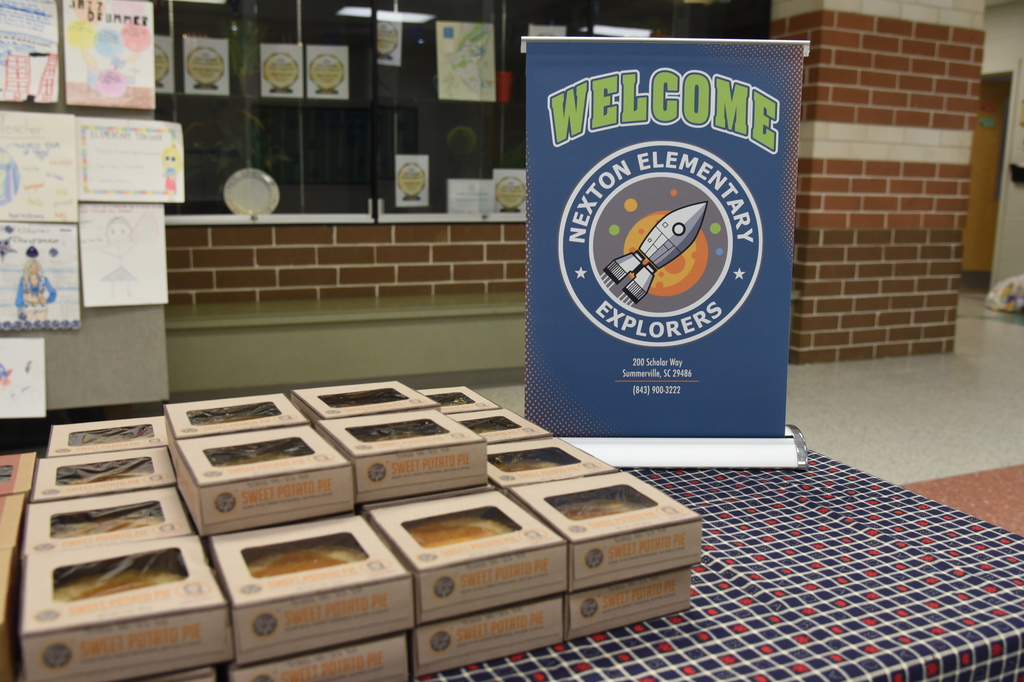 Nexton sign with pie