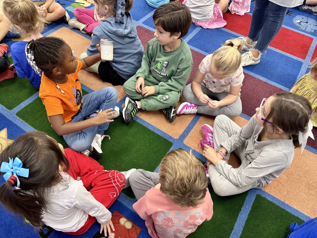 making butter in a different classroom